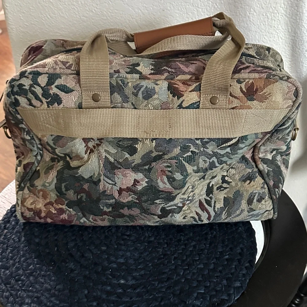 Floral Tapestry Travel Bag - Carry On.